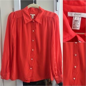 SOLD ECU J. Crew Silk Blythe Blouse Sz 2